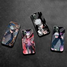 Jujutsu Kaisen Gojo Satori Phone Case Tempered Glass For iPhone 12 pro max mini 11 Pro XR XS MAX 8 X 7 6S 6 Plus SE 2020 case 2024 - buy cheap