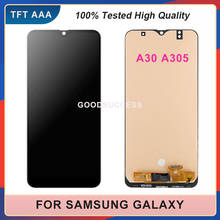 ЖК-дисплей 6,4 дюйма для Samsung Galaxy A30, A305, A305, DS, A305F, A305FD, A305A, A305, сенсорный экран, дигитайзер в сборе 2024 - купить недорого