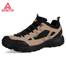 Humtto Brand Hiking Shoes for Men Outdoor Sport Trekking Mountain Tactical Mens Boots Light Genuine Leather Lace Up Sneakers 2024 - buy cheap