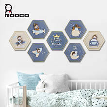 Roogo-cuento de hadas 3D del Principito, decoración de pared, arte de pared colgante familiar, Feng Shui, artesanía colgante de resina moderna 2024 - compra barato