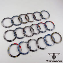 High quality Black Blue Red Ceramic Bezel Insert Watch Parts Replacement (38mm*30.6mm) 2024 - buy cheap