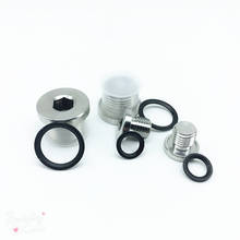 2pcs M8 M10 M12 M14 M16 Allen flange gag with ED ring stop payment screw plugs oil plug stainless steel stuffy head 2024 - buy cheap