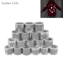 Lychee Life 25mmx1M Reflective Tape Iron On Fabric Clothes DIY Heat Transfer Vinyl Film Hanmade Crafts 2024 - buy cheap