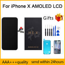5pcs AAA+++Perfect quality iPhone 5.8 AMOLED Screen For iPhone X LCD Display  Replacement Digitizer Assembly 100% No Dead Pixel 2024 - buy cheap