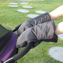 Зимняя детская коляска, теплая меховая флисовая ручная крышка, сумка-клатч, муфта, перчатка, детская коляска, аксессуары 2024 - купить недорого