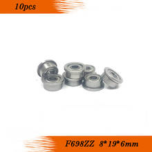 Free shipping 10Pcs F698-2Z F698ZZ F698zz F698 zz DDRF-1980ZZ ABEC-1 Flanged Flange Deep Groove Ball Bearings 8x19x6 mm 2024 - buy cheap