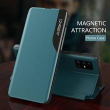 Cover For Samsung A52 5G Case Leather Smart View Window Flip for Samsung Galaxy A52 A 52 SM-A526B/DS 6.5'' Magnetic Holder Coque 2024 - buy cheap