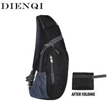 DIENQI New Nylon Fold Storage Gun bag Waterproof Shoulder Bag Men Personal Close-fitting Messenger Bag Versatile Man Travel Bags 2024 - buy cheap