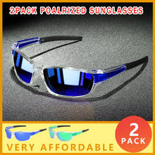 2 PACK Sport Style Polarized Sunglasses Men 2021 Fashion Designer Outdoor Travel Sun Glasses Lightweight Frame Goggles XH19 2024 - buy cheap