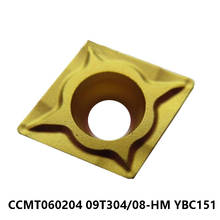 Original CCMT 0602 CCMT060204-HM CCMT09T304-HM CCMT09T308-HM CCMT120404-HM CCMT120408-HM YBC151 Lathe Cutter CNC Carbide Inserts 2024 - buy cheap