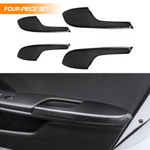ABS Carbon Fiber Door Armrest Protective Cover with Hand Decoration Modification for Honda Civic 2016 2017 2018 2019 2020 2021 2024 - buy cheap