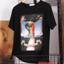 Summmer-Camiseta estampada informal para mujer, Camiseta holgada de algodón de manga corta con cuello redondo, talla grande 5XL, 2021 2024 - compra barato
