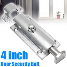 Mayitr 4 Inch Zinc Alloy Door Bolt Security Guard Square Door Latch Anti-theft Sliding Lock For Home Door Hardware Supplies 2024 - buy cheap