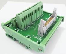 IDC26P/30P IDC 26 Pin Male Connector to 26P Terminal Block Breakout Board Adapter PLC Relay Terminals DIN Rail Mounting w. Shell 2024 - compre barato