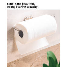 Soporte de pañuelos de acero inoxidable para baño, toallero colgante montado en la pared, estante para rollo de papel de cocina 2024 - compra barato