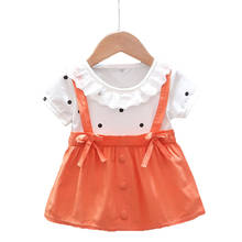 2021 Summer Baby Clothing Cute Newborn Infant Girls Dress Lace o-neck Princess Dress Toddler Kids Birthday Party Clothes 2024 - buy cheap
