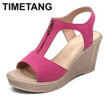 TIMETANGSummer Women Shoes Platform Sandals Wedges Bohemia Women Sandals Fashion Shoes High Heels Sandalias Mujer New Plus Size 2024 - buy cheap