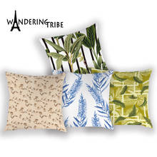 Farmhouse Cushion Cover Nordic Geometric Pillow Cases Home Cushion Covers Tropical Plant Print Pillows Case45*45Cm Funda Cojin 2024 - buy cheap
