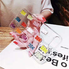 3D Glitter Cute Candy Colors Bear Case for iphone 11 Pro XS Max X XR Soft Cover For iphone 8 8plus 7 7Plus 6 6S plus Phone cases 2024 - buy cheap