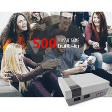 Мини ТВ игровая консоль 8 бит Классическая Ретро портативная 620 видео Игровая приставка подарок легкая игра элементы игры 2024 - купить недорого