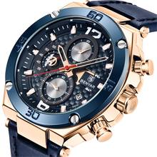 Benyar relógio masculino de pulso de quartzo, multifuncional esportivo, cronógrafo, 30m, à prova d'água, de luxo, 2020 2024 - compre barato