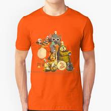 Camiseta de Tra La - Red 100% algodón puro, con aberturas de plátano, Retro, dibujos animados, Vintage, elefante, Hanna, Barbera, 70s, 1960s 2024 - compra barato