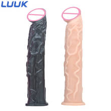 LUUK 33cm * 5cm Realistic Dildo Ventosa Dick Faixa Irregular estimula Massagem Vaginal Masturbação Mulher Realistic Pênis 2024 - compre barato