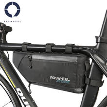 Roswheel bolsa de bicicleta expansível 4l, bolsa de tubo frontal com grande capacidade e à prova de chuva 2024 - compre barato