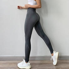 Mallas de cintura alta para Fitness, ropa de entrenamiento de energía sin costuras, para correr, pantalones de Yoga, levantamiento de cadera 2024 - compra barato