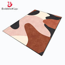 Alfombra de beso de burbuja para dormitorio, estilo Morandi, diseño abstracto, naranja, decoración personalizada para el hogar, gran oferta 2024 - compra barato