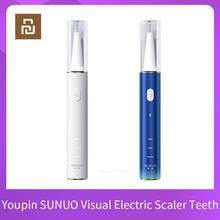 Sunuo raspador elétrico visual de dentes, removedor de tártaro cálculo ultrassônico, aplicativo inteligente 500w hd, limpador de dentes, branqueador dental 2024 - compre barato