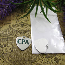 Charms de acero inoxidable "CPA", 5 estilos para elegir, abalorios DIY para collares y pulseras, 10 piezas 2024 - compra barato