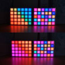 Многофункциональный светодиодный Прохладный музыкальный спектр красочная палитра часы DIY Электронный набор 2024 - купить недорого