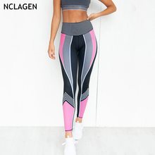 Nclgen-calça legging impermeável feminina, equipamento fitness para academia, treino, corrida, cintura alta, impacto, controle de barriga, agachamento, fitness 2024 - compre barato