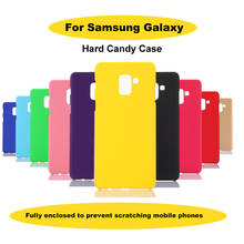 Жесткий матовый чехол карамельного цвета для Samsung Galaxy On 7 J3 A3 A5 A7 A9 J510X j1 mini 2016 S7 PLUS EDGE C5 пластиковый чехол задняя крышка 2024 - купить недорого