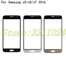 Для Samsung Galaxy J3 J5 J7 2016 J310 J510 J5108 J710 J7108 сенсорный экран передняя панель стеклянная линза внешнее ЖК-стекло 2024 - купить недорого