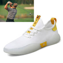 Сетчатая дышащая обувь для игры в гольф, спортивная обувь для ходьбы, Для мужчин тренерский Молодежный Гольф Для Мужчин's Нескользящие кроссовки, Для Мужчин's Повседневное спортивной обуви 2024 - купить недорого