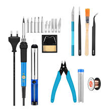 Soldering Iron Kit Electrical Welding Tools Set Solder Station Tip Tweezer 2024 - buy cheap