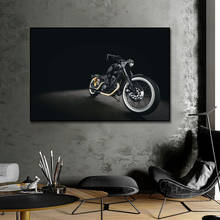 Abstracto impressão a óleo cartaz da lona da motocicleta cartazes impressão cuadros avião arte da parede imagem para sala de estar decoração casa 2024 - compre barato