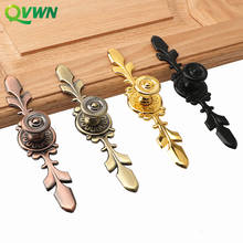 QVWN Bronze Handles Kitchen Door Cupboard Zinc Alloy European Modern Wardrobe Furniture Drawer Pulls Cabinet Knobs Hardware 2024 - buy cheap