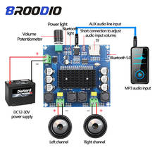 TDA7498 Bluetooth усилитель плата двухканальный 2x100 Вт Цифровой аудио класса D Стерео усилители Поддержка TF карта AUX домашний кинотеатр 2024 - купить недорого