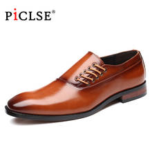 Oxford sapatos masculinos de couro legítimo, plus size, 47 sapatos sociais confortáveis, sapatos de couro masculinos 2024 - compre barato