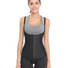 Good Elastic Adjustable Straps 100% Latex Rubber Waist Cincher Underbust Corset Vest Front 3 Hooks Women Slim Waist Trainer Tops 2024 - buy cheap