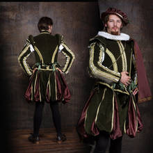 Tudor de cosplay para homens l320, roupa de fantasia medieval renascentista, ginástica, ecológica, traje de cosplay adulto para homens 2024 - compre barato