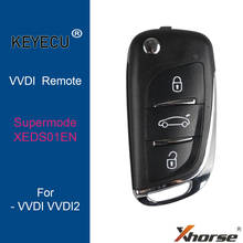 KEYECU XHORSE for DS Style Super Remote Key - 3 Buttons - for VVDI Remote Key Tool, VVDI Mini Key Tool, VVDI2 Supermodel Machine 2024 - buy cheap