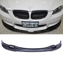 Real Carbon Fiber Front Bumper Lip Protector Spoiler For BMW 3 Series E92 E93 M3  2008-2013 2024 - buy cheap