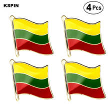 Lithuania Flag Pin Lapel Pin Badge  Brooch Icons 4pcs 2024 - buy cheap