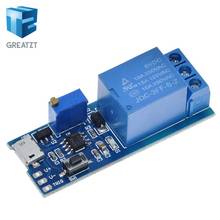 GREATZT Smart  Electronics 5V-30V Delay Relay Timer Module Trigger Delay Switch Micro USB Power Adjustable Relay Module 2024 - buy cheap