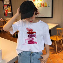 2020 T-shirt Colourful Ms. Lipstick Nail Polish T-shirt Summer Harajuku Top T-shirt Viper Korea Clothing Women T-shirt Street Cl 2024 - buy cheap