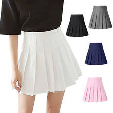 Женская плиссированная юбка для девочек, теннисная юбка для девочек с внутренними шортами, школьная форма, танцевальная юбка, высокая талия, гольф, Йога, одежда для бадминтона 2024 - купить недорого